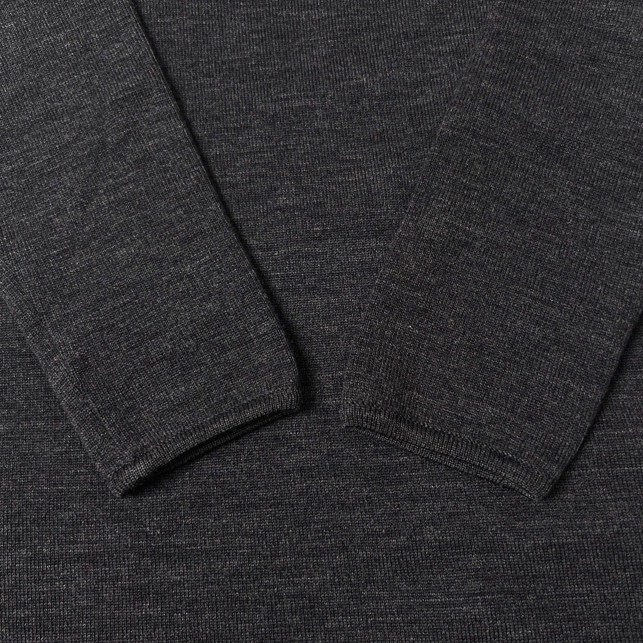 Donna Karan ダナキャラン 長袖ニットワンピース ダークグレー/ロング丈