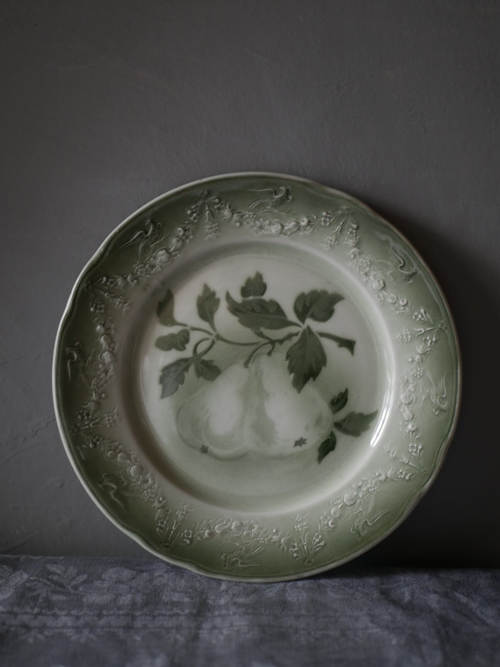 Luneville リュネヴィル デザート皿 ラフランス ブロカントのある暮らし