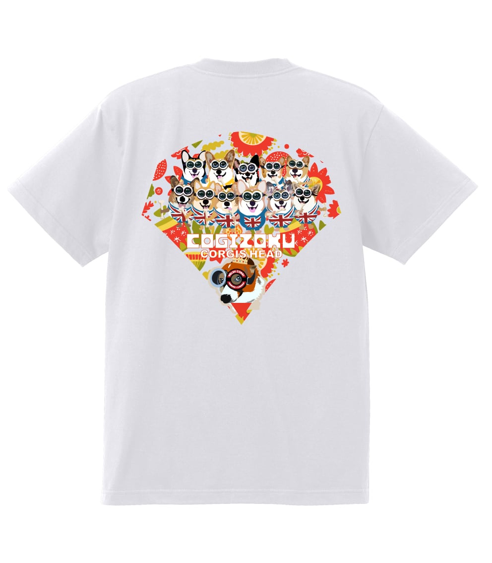 デザインNo.493 夏のコギ族オレンジソースTシャツ5.6ozTシャツ