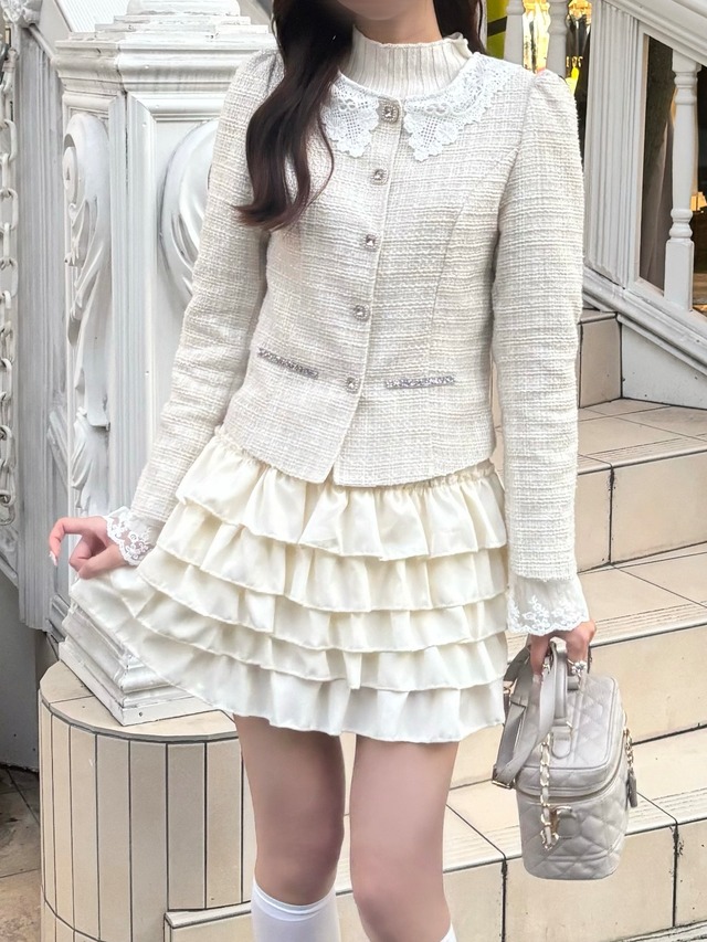 【Renonqle】frill tiered skirt