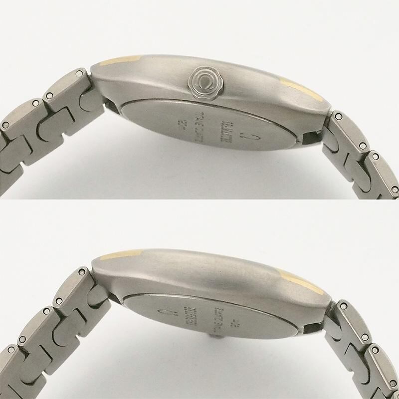 オメガ OMEGA シーマスター ポラリス チタン クオーツ 120M 電池交換済