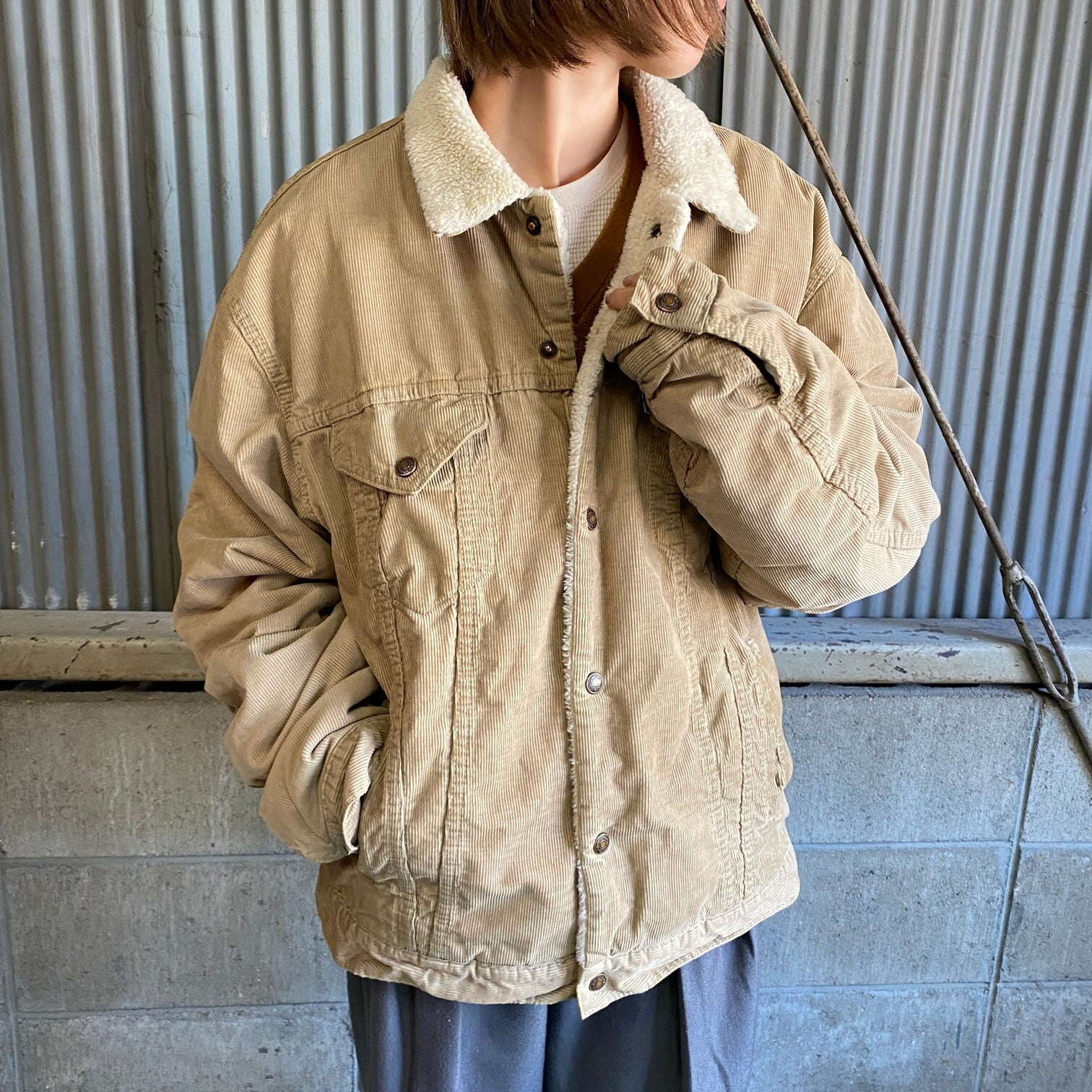 90年代 Levi's ユーロ リーバイス 71500 コーデュロイ ボアジャケット