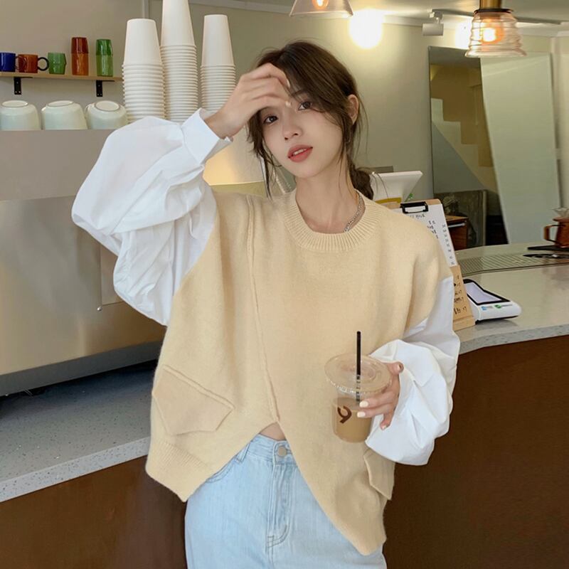 セーター スプリングオータムスタイル ロング 春物 秋物 試着室66133167876