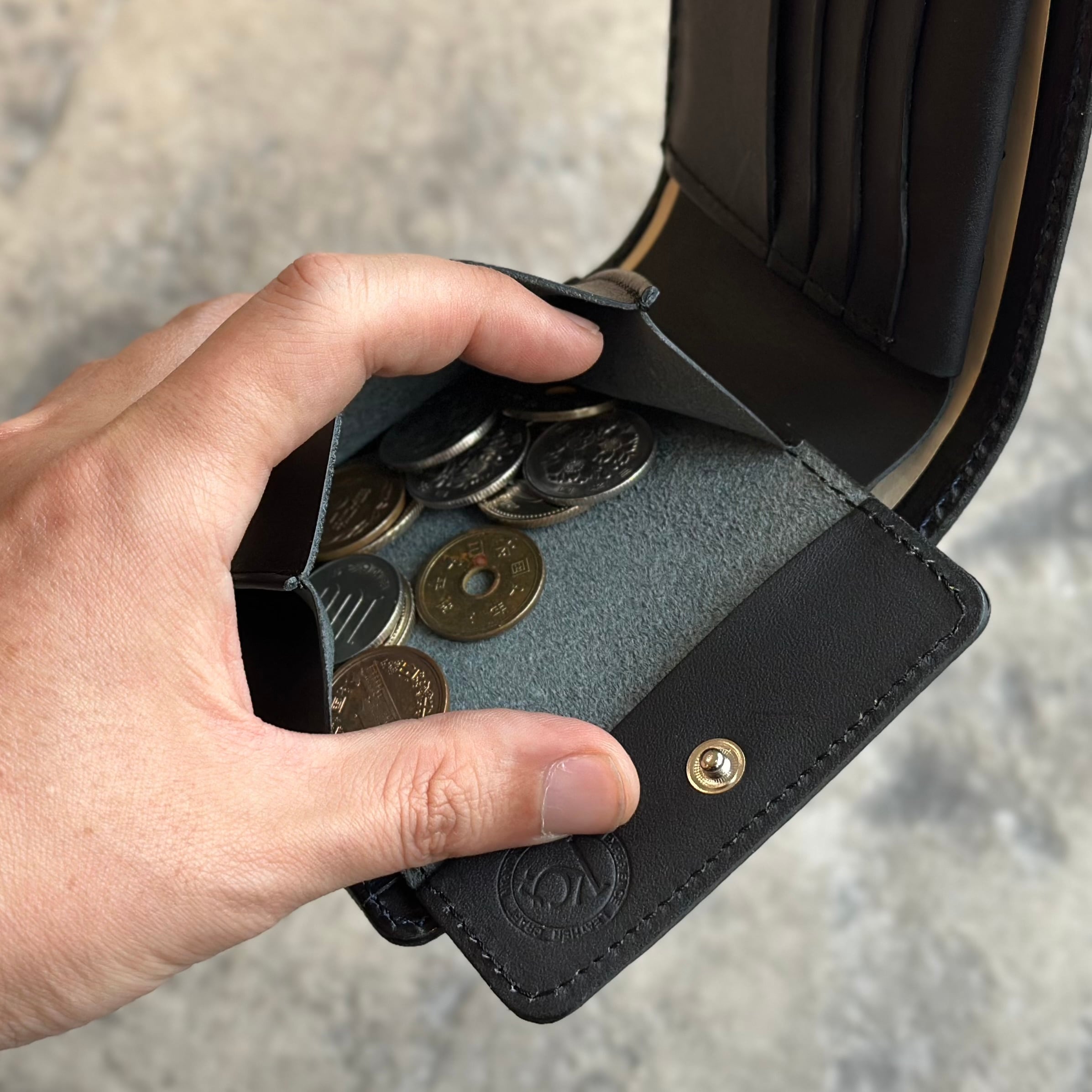 限定商品】ビルフォールド サンタフェ 姫路黒桟革 白漆 | ケイシイズ