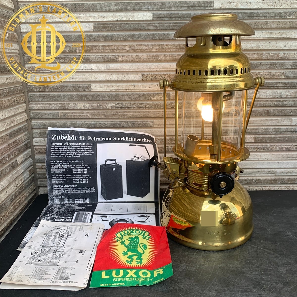 【ほぼ新品】GENIOL 250 CP brass model ゲニオール HK250 真鍮 モデル