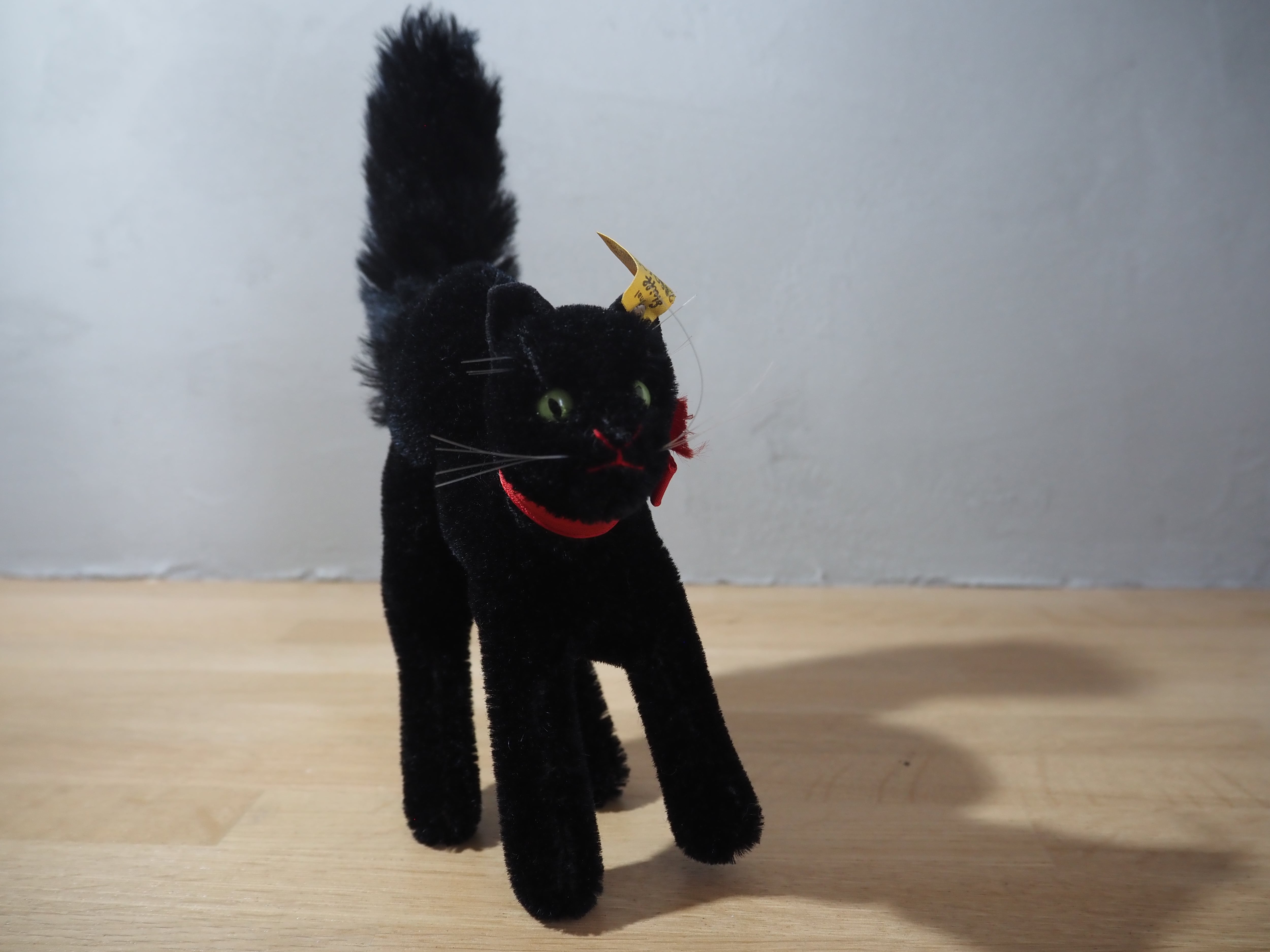 オールド シュタイフ ネコ トムキャット Steiff Black Tom Cat 14cm