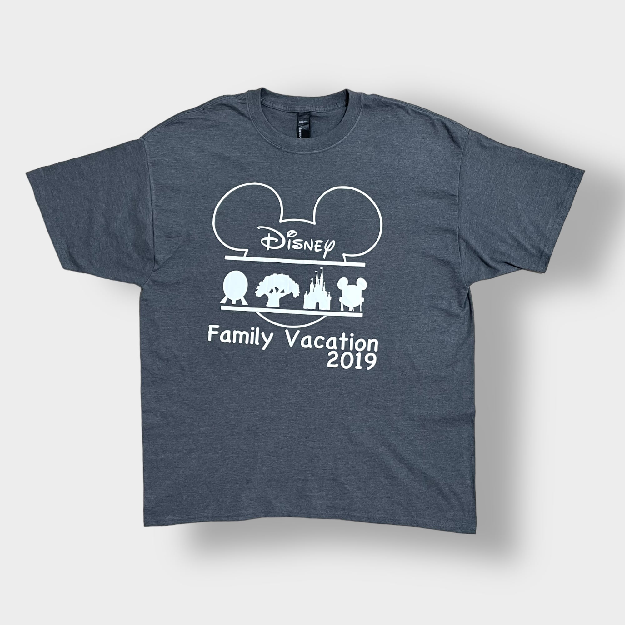 HANES】Disney Family Vacation ロゴ プリント Tシャツ 2XL ビッグ ...