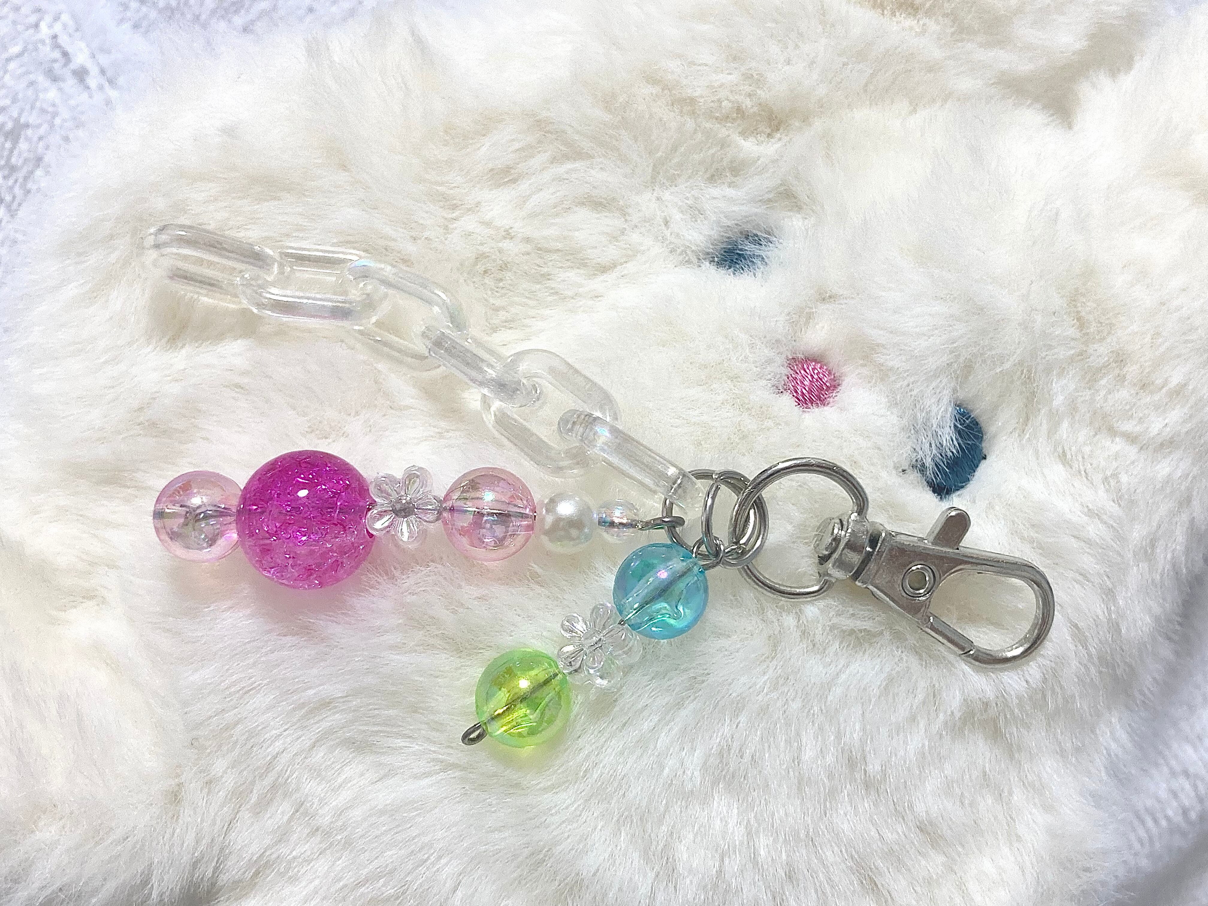 ビーズキーホルダー カラフル | Anfang Online Shop