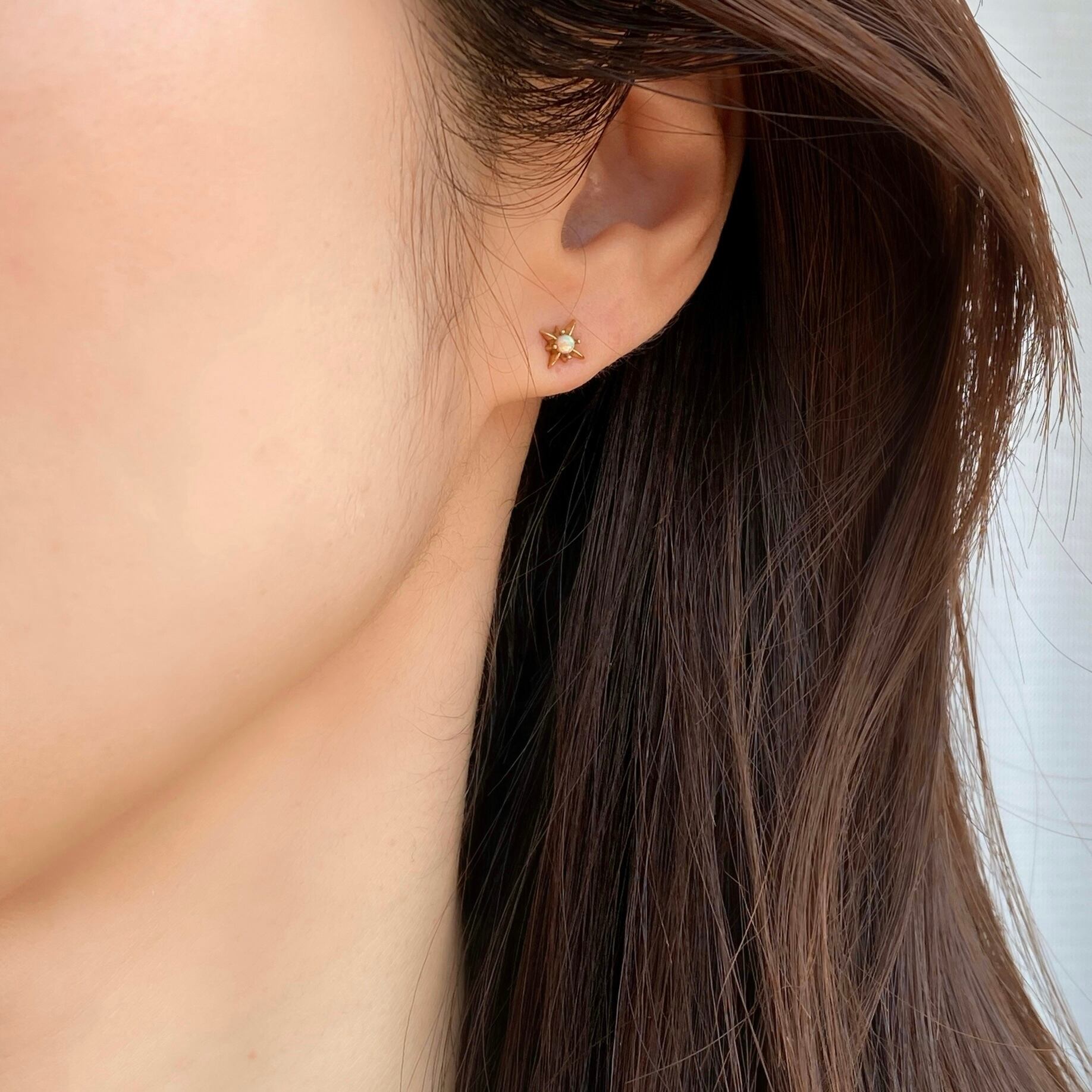 ミニ アンティーク オパール ピアス MP603 | emu