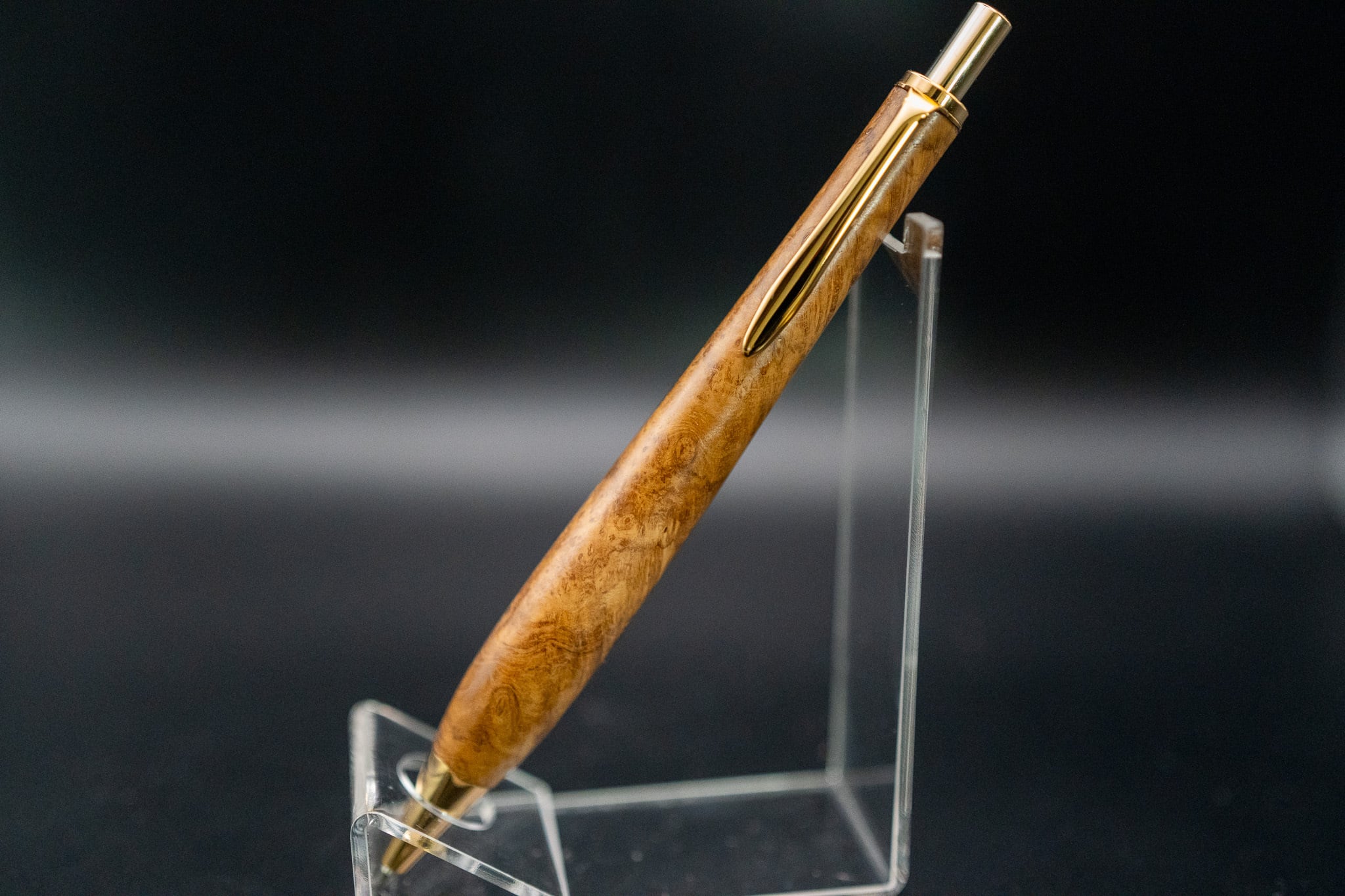 時代を跨ぐ銘木】チーク 瘤 gold MP | 木軸ペン工房 金杢犀