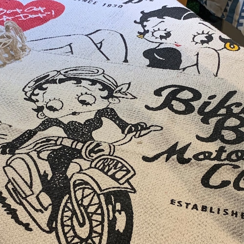 【Cotton Mat】 アメリカンスタイル Betty Boop ベティちゃん コットン マット