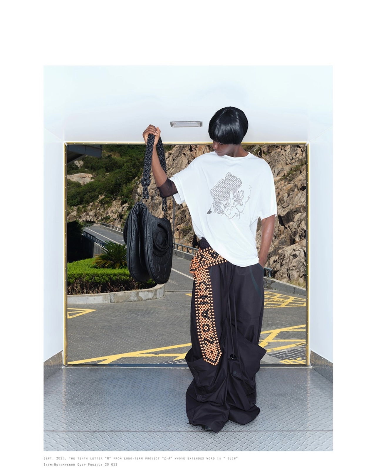 NUTEMPEROR Quip Project 011 Hand-Beaded Wood Belt