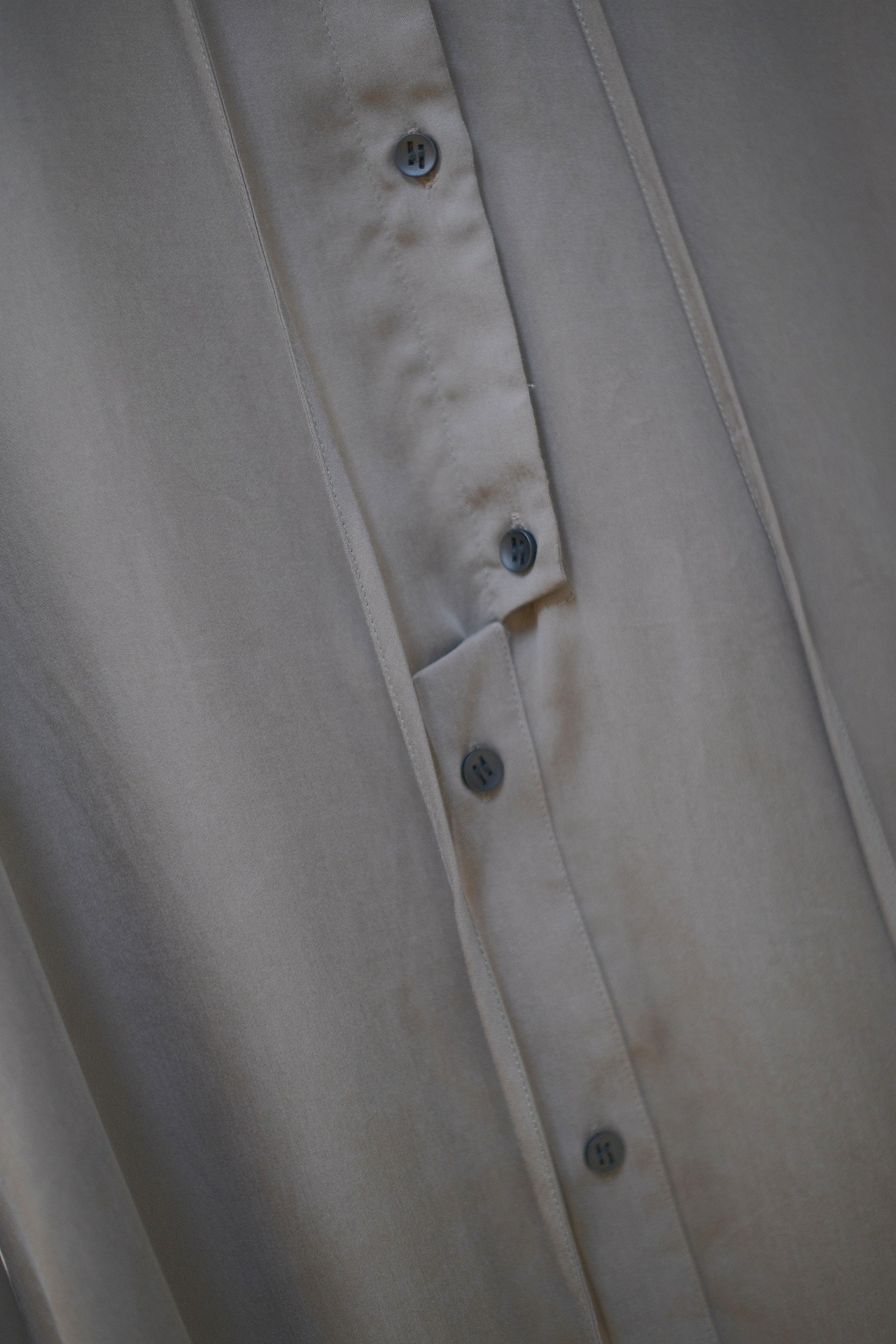 Drape Shirt Onepiece / GRAY - 3