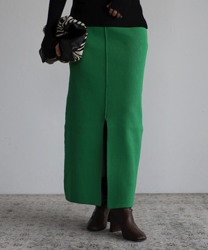 color knit line skirt　KRE2004