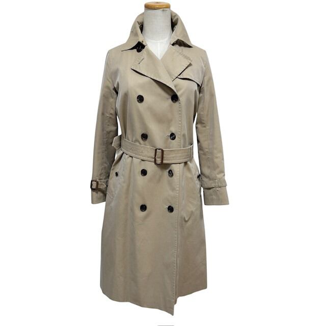 古着 バーバリーブルーレーベル トレンチコート クリーニング済み ライナー付き ベージュ レディース サイズ36