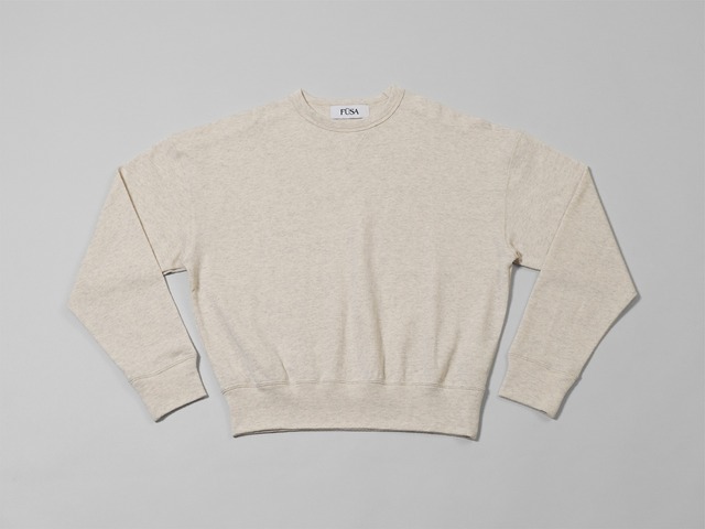 Compact Sweat Pullover / Mix ivory