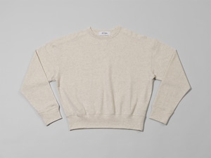 Compact Sweat Pullover / Mix ivory
