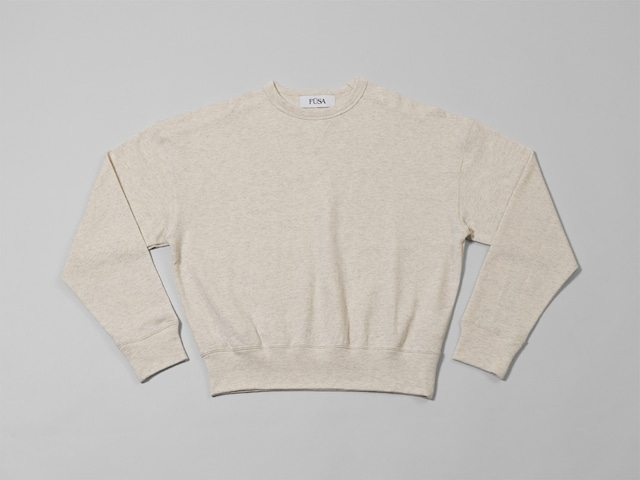 Compact Sweat Pullover / Mix ivory