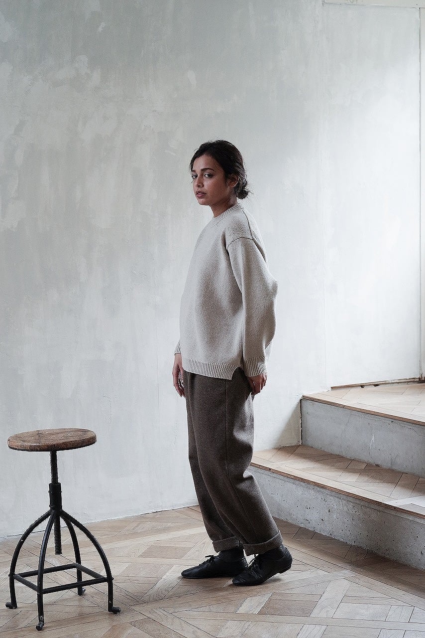 Felted Melton Easy Trousers