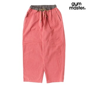 gym master ジムマスター ダック×ナイロン ロングパンツ イージーパンツ ワイドパンツ ゆったり メンズ G821736 ピンク