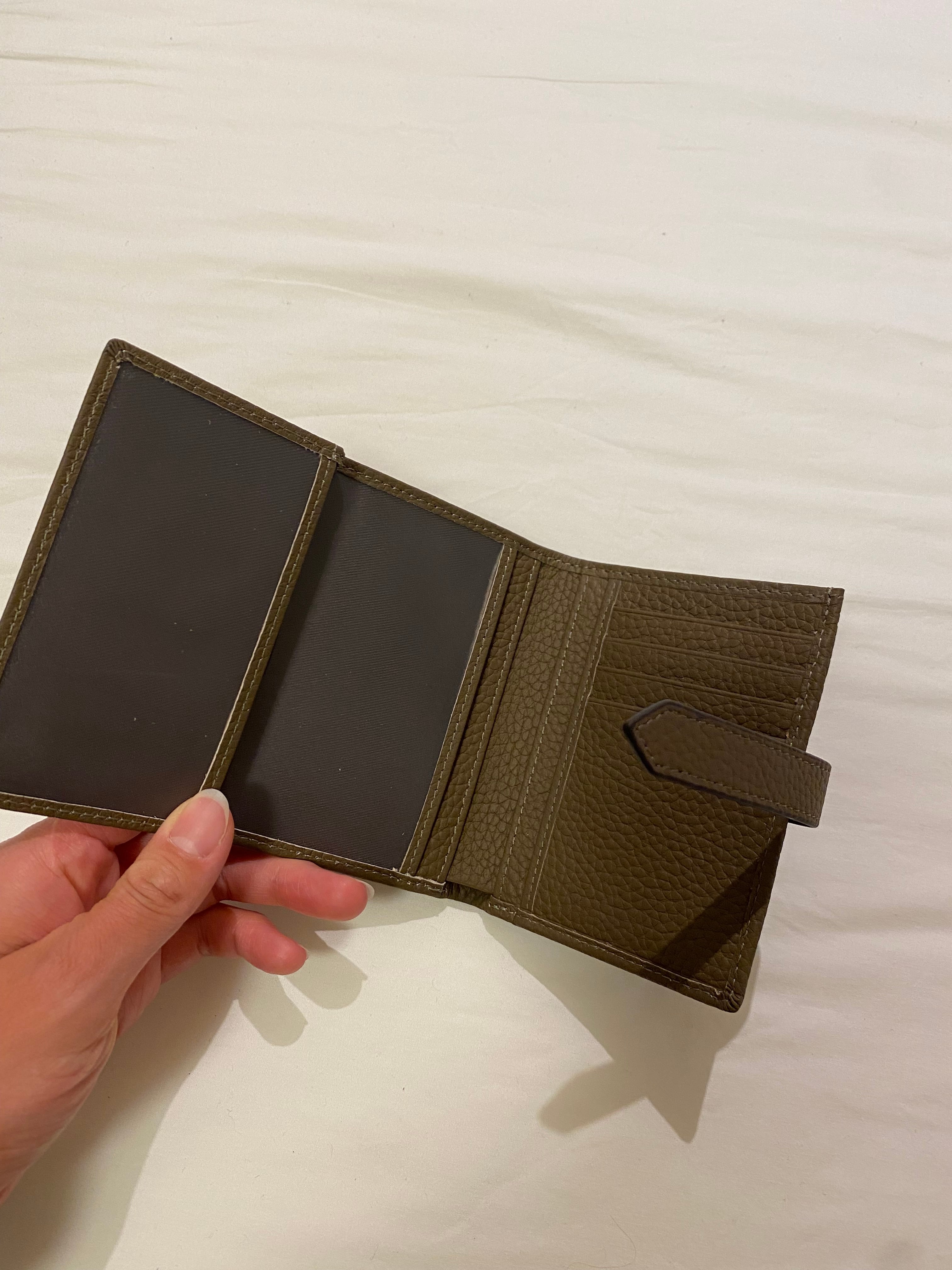 新品タグなしレザー三つ折り財布 Hマーク センプレ】三つ折り財布 レザー ウォレット 本革（商品番号：P25-50330