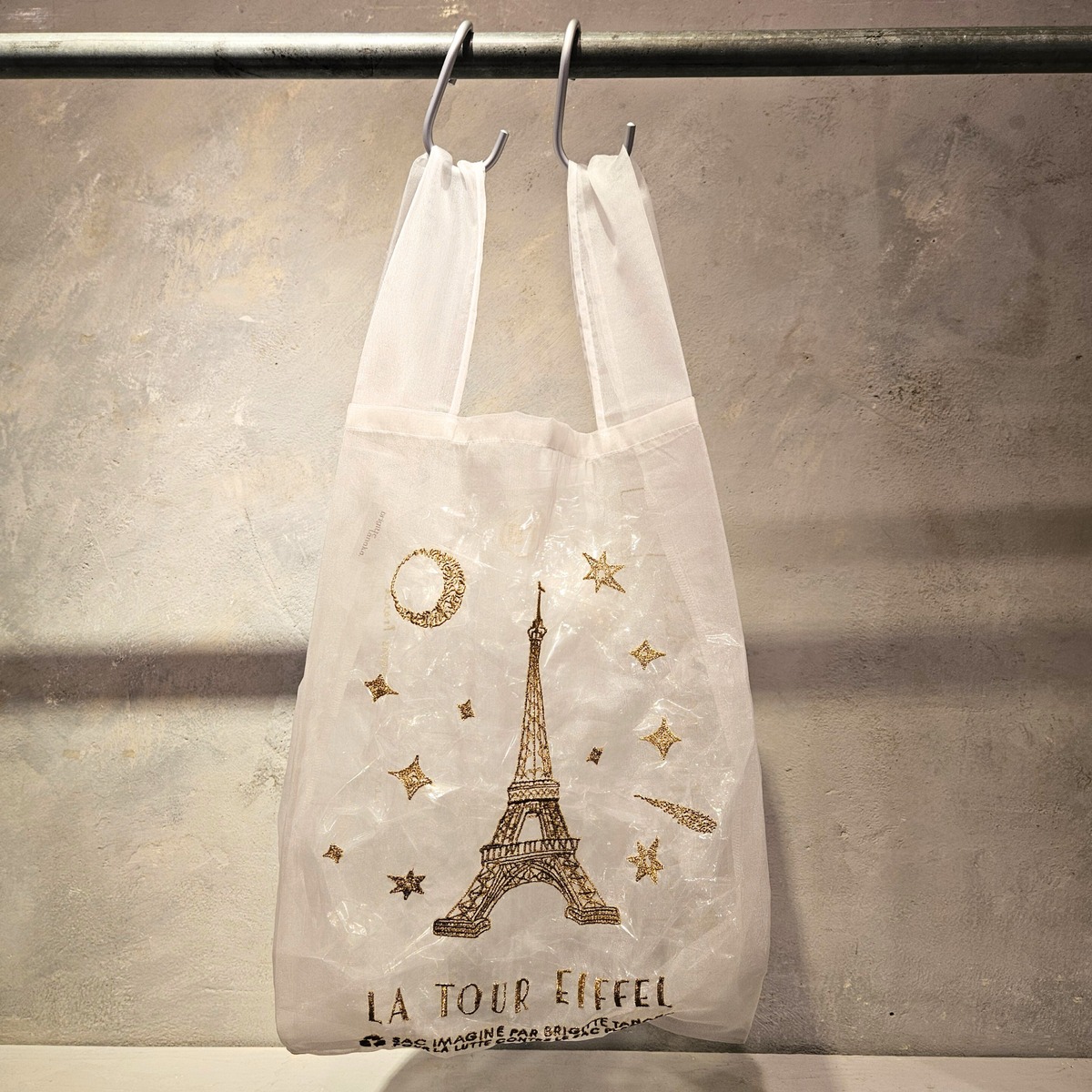 BRIGITTE TANAKA】Sac Paris Tour Eiffel Blanc / インポート