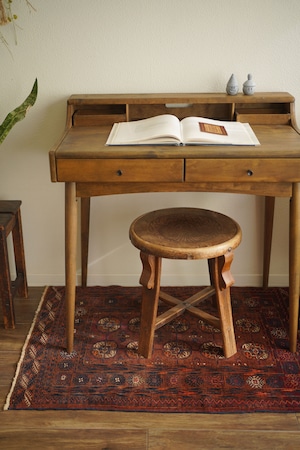 【961】Vintage Afghan Turkmen rug 1970's