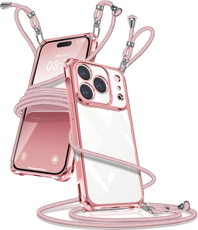 Muciyazi ケース 用の iPhone 17 Pro Max クリア ショルダー カバー