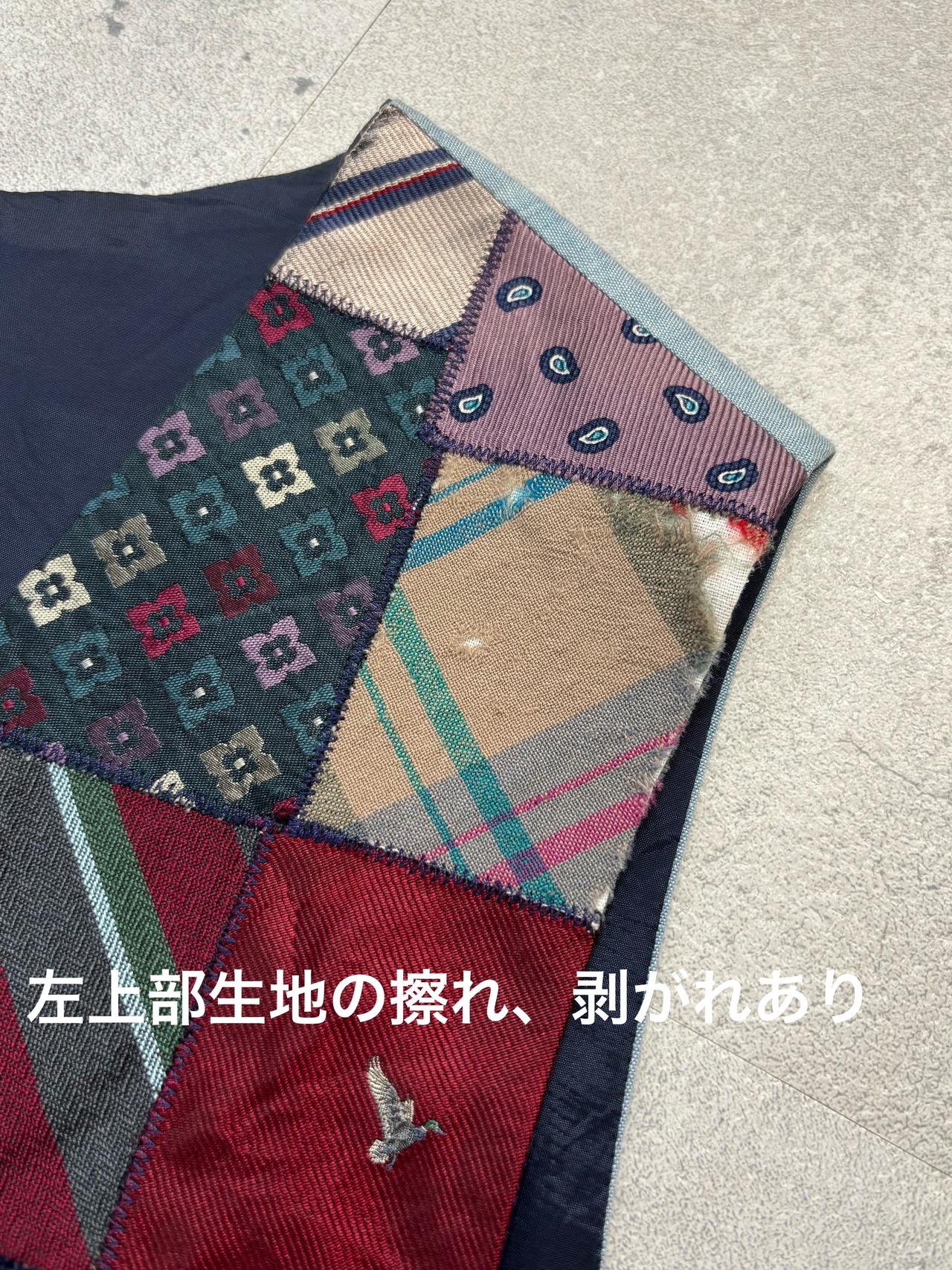 patchwork design short vest-5193-9