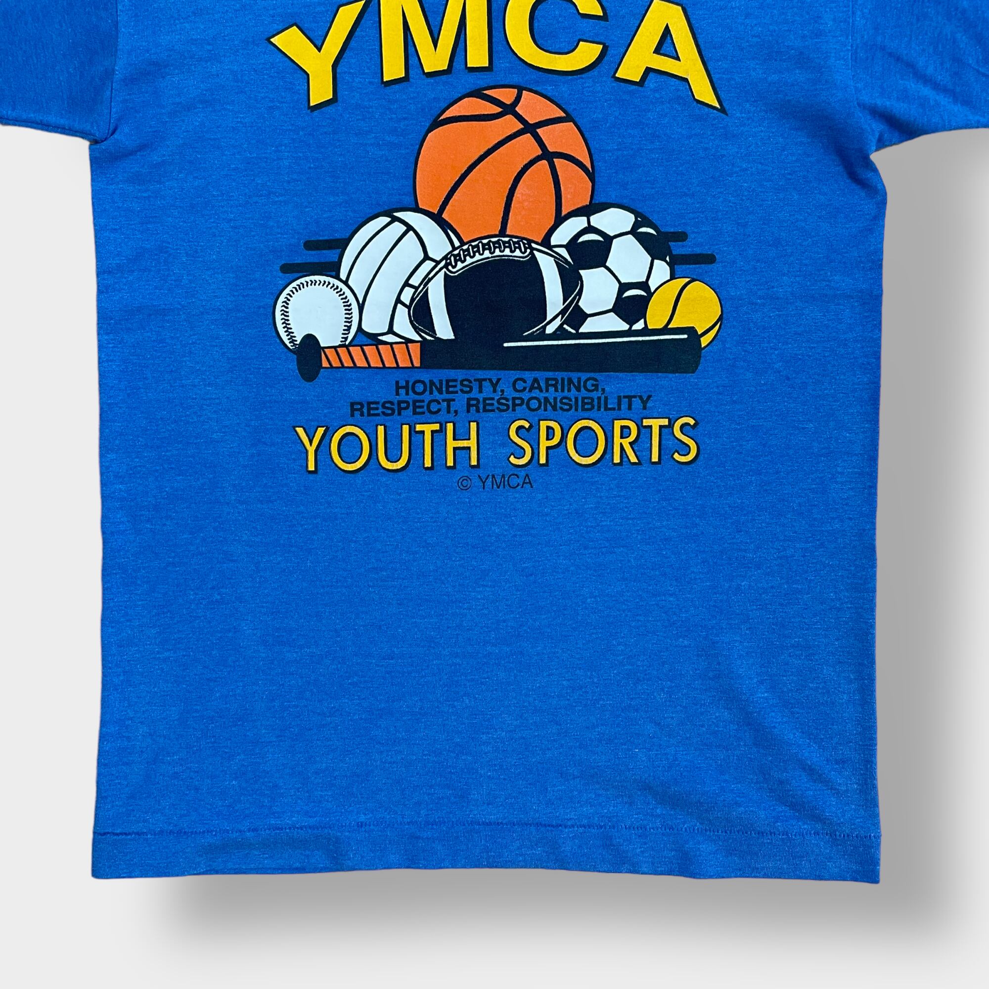 【USA製】90s YMCA プリント tシャツ シングルステッチ アメリカ製