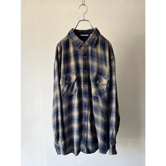 -NORTH WEST- blue shadow check shirt