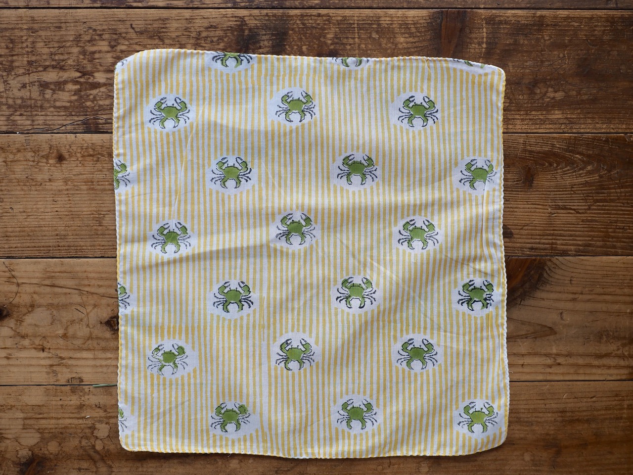 156ri049 Block Print Handkerchief b94