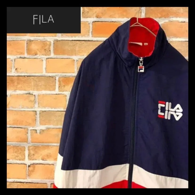 FILA】フィラ ナイロンジャケット ジャケット トリコロール | 古着屋 ...