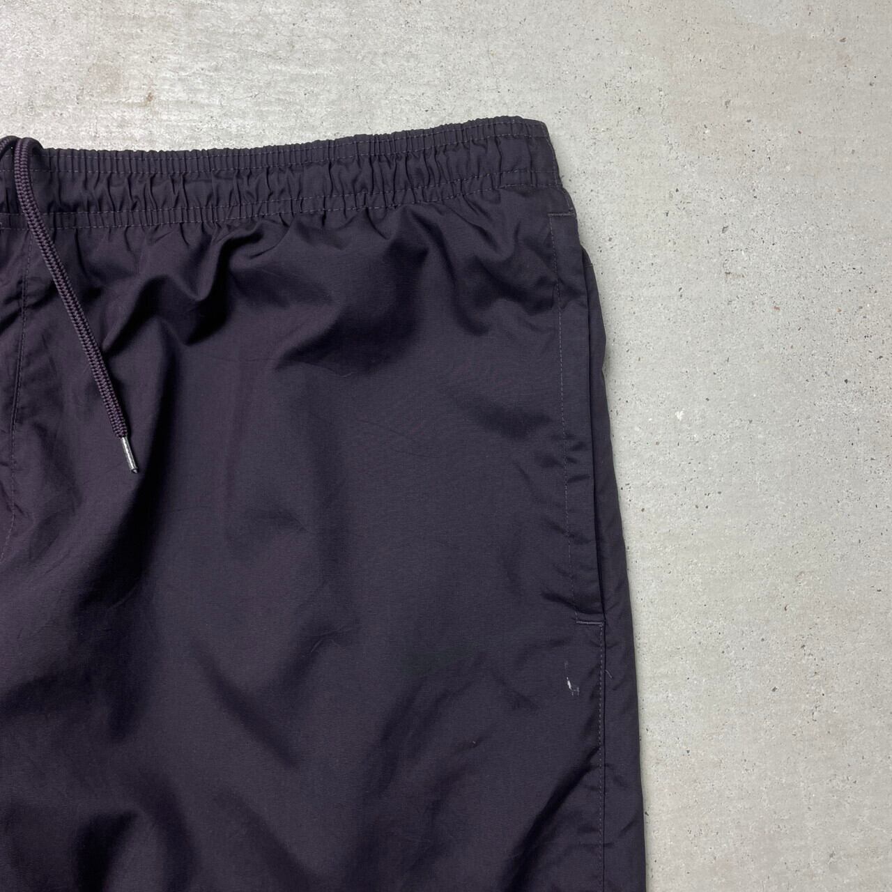 00s NIKE ナイキナイロンパンツアトレティコマドリード黒刺繍古着