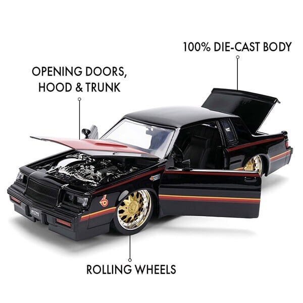 海外直輸入】JADATOYS 1:24 BTM 1987 Buick Grand National ミニカー