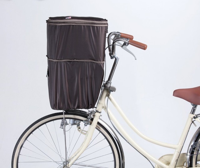 川住製作所(Kawasumi Seisakusyo) 自転車 2段式前カゴカバー KW-245BR ブラウン