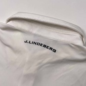 J.LINDEBERG ジェイリンドバーグ 半袖 ドライ ポロシャツ サイズ L /メンズ/ホワイト×ブラック/ゴルフ