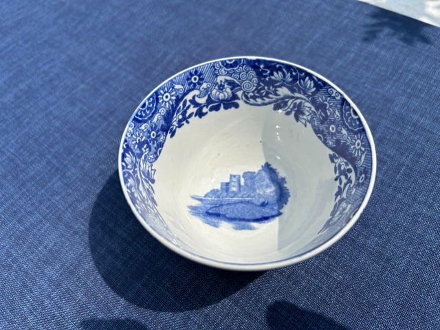 SPODE社　Blue Italian　シュガーボウル（コープランドスポード期）