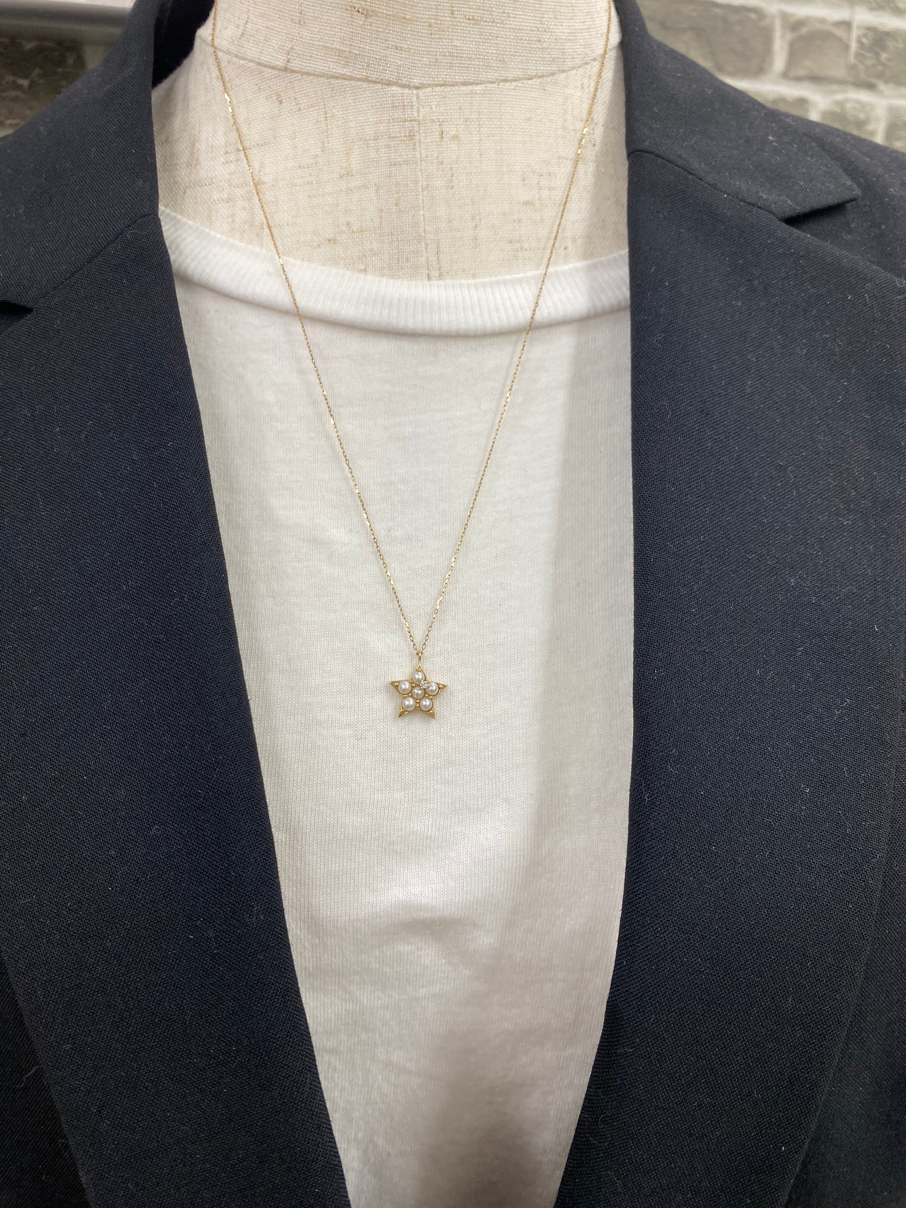 ポンテ ヴェキオPonte Vecchio ネックレス K10 〜パールとダイヤモンド