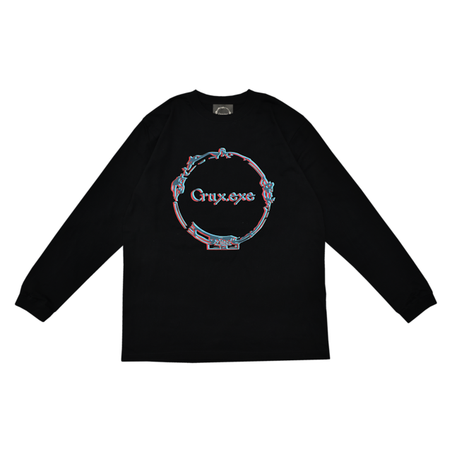 3D LOGO PRINT LONG SLEEVE (BLACK)