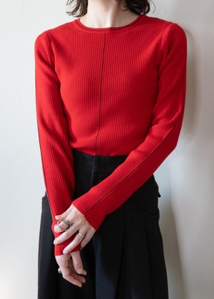 少量再入荷♡やわもち　ラインニット