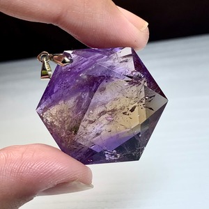 1.六芒星☆アメトリン ペンダントトップ