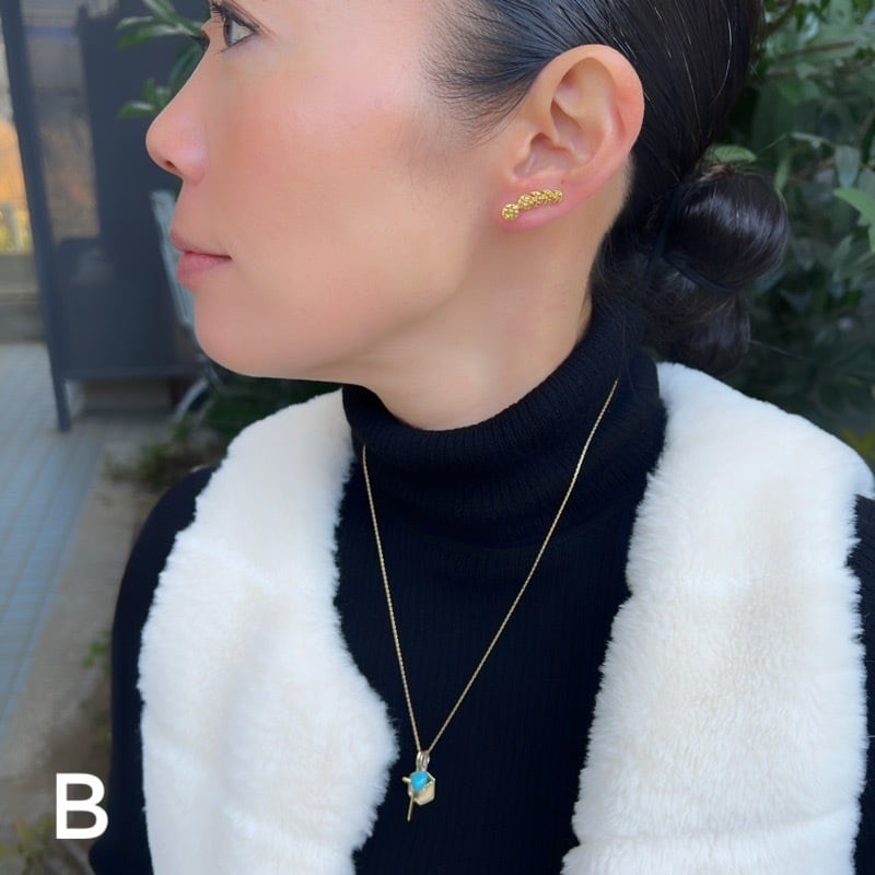 片方販売】Gold Coating 月のみちかけ ピアス | 【公式通販】鎌倉の