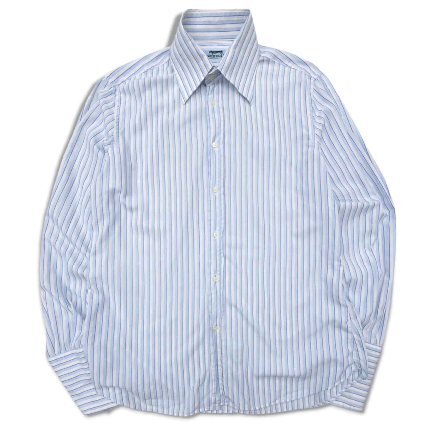 【VINTAGE】80-90s vintage shirt ストライプ ダブルカフスシャツ