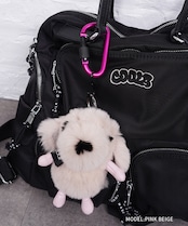 【直営限定ITEM】COOLAファーDOGGYバッグチャーム (PINK BEIGE) CQ-47526H