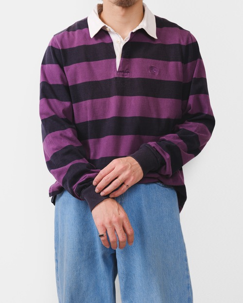 [2000s] "BURBERRY" Border Rugby Shirt