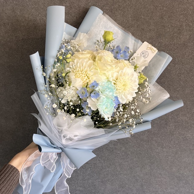 【店舗受取り】韓国風ブーケ 花束 ラッピング付き！