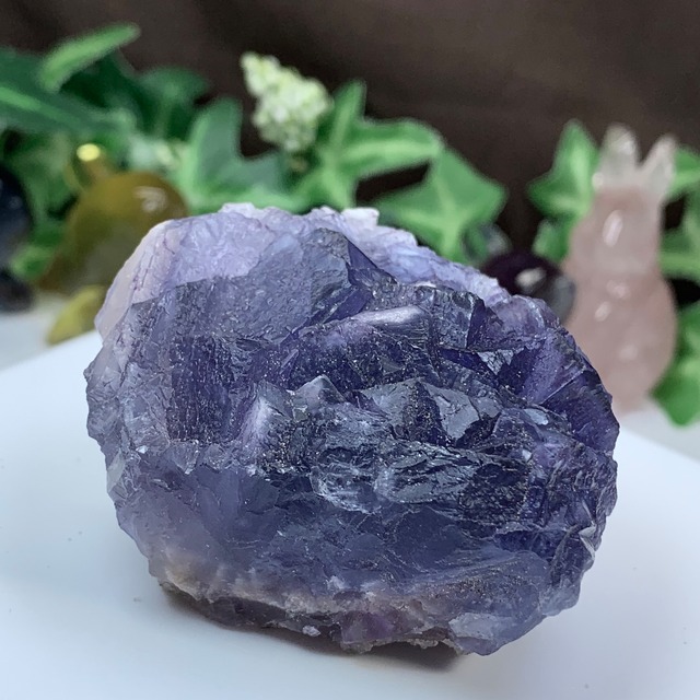 33.幻想的な色合い☆ヤオガンシャン産・パープルフローライト原石