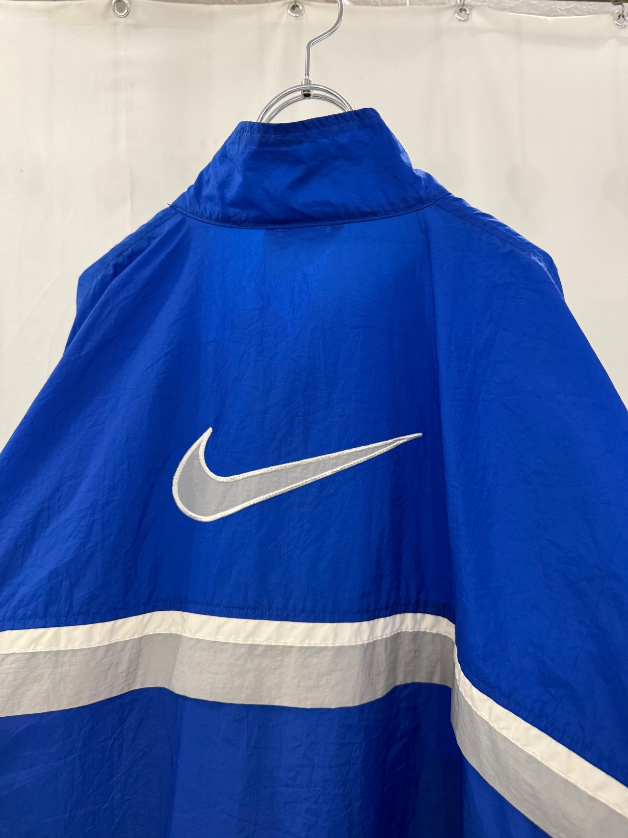 00's "nike" half zip nylon jacket