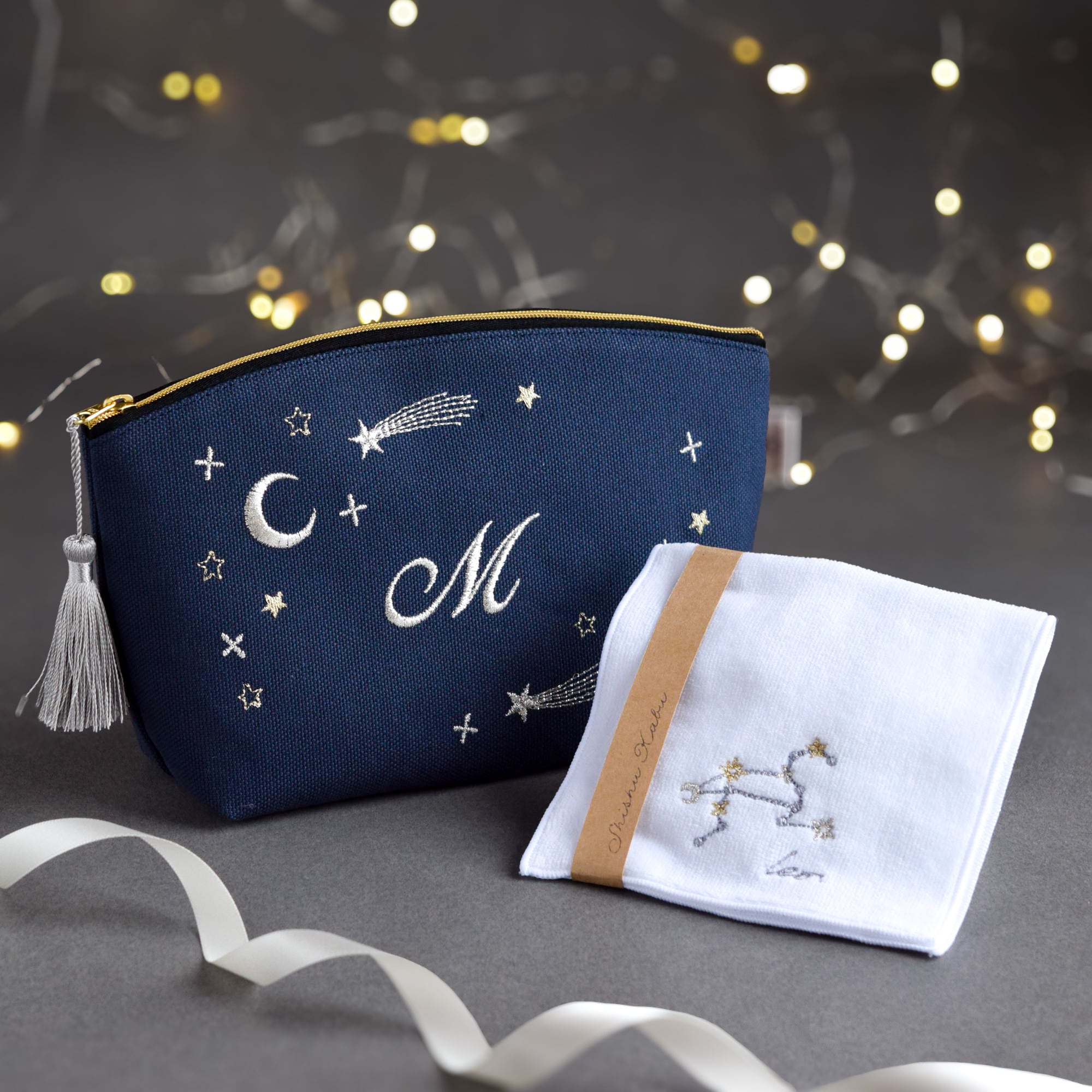 ポーチ | ししゅうkabu | お子様の名前を彩る、刺繍命名書・名前旗